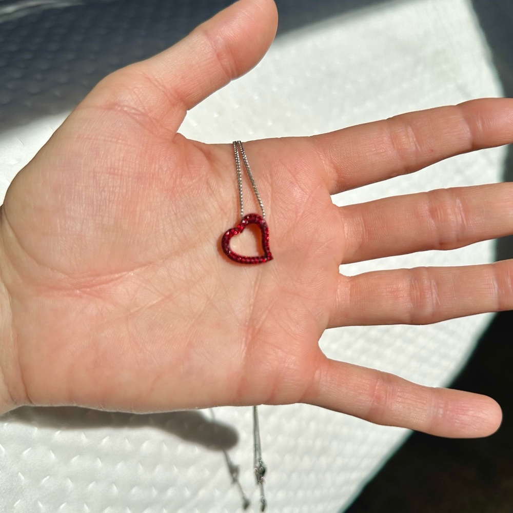 Swarovski Red Heart Pendant Necklace